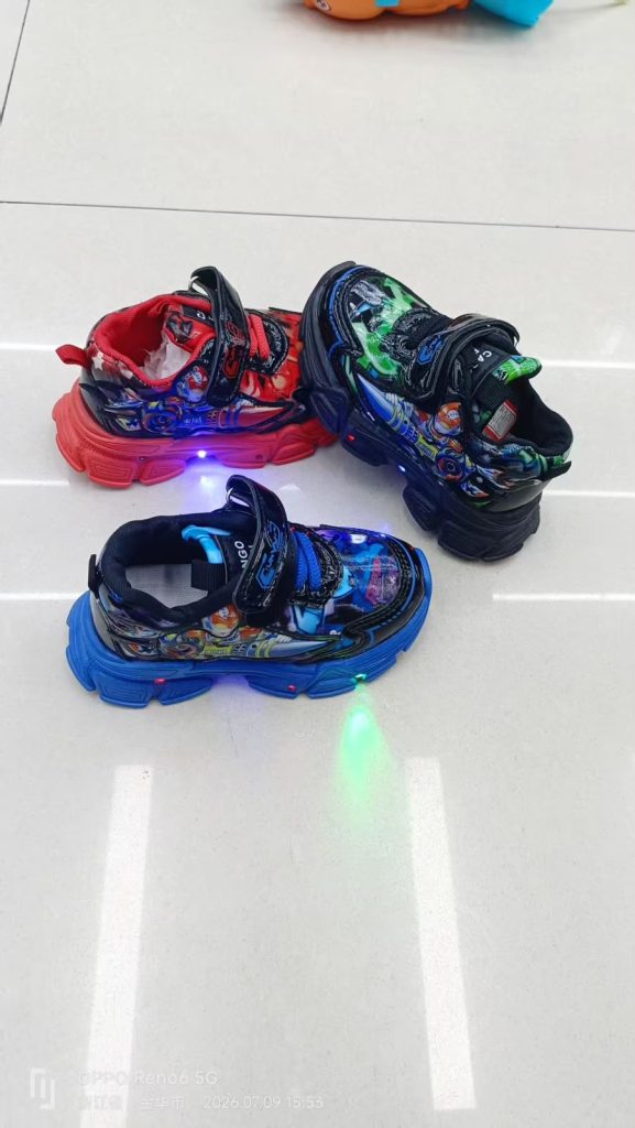 Kids' Hero Print LED Sneakers