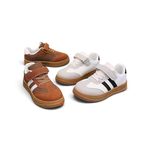 Kids' Retro Gum-Sole Trainers