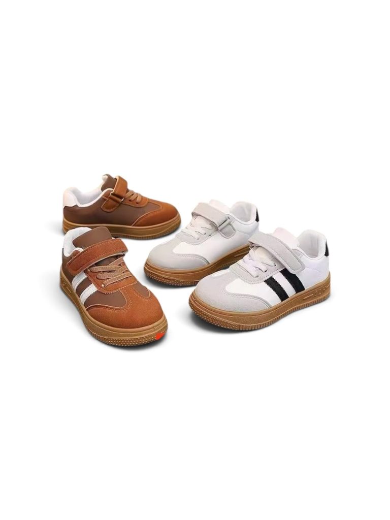 Kids' Retro Gum-Sole Trainers
