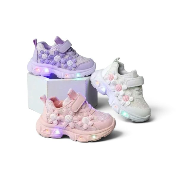 Toddler Flower LED Sneakers